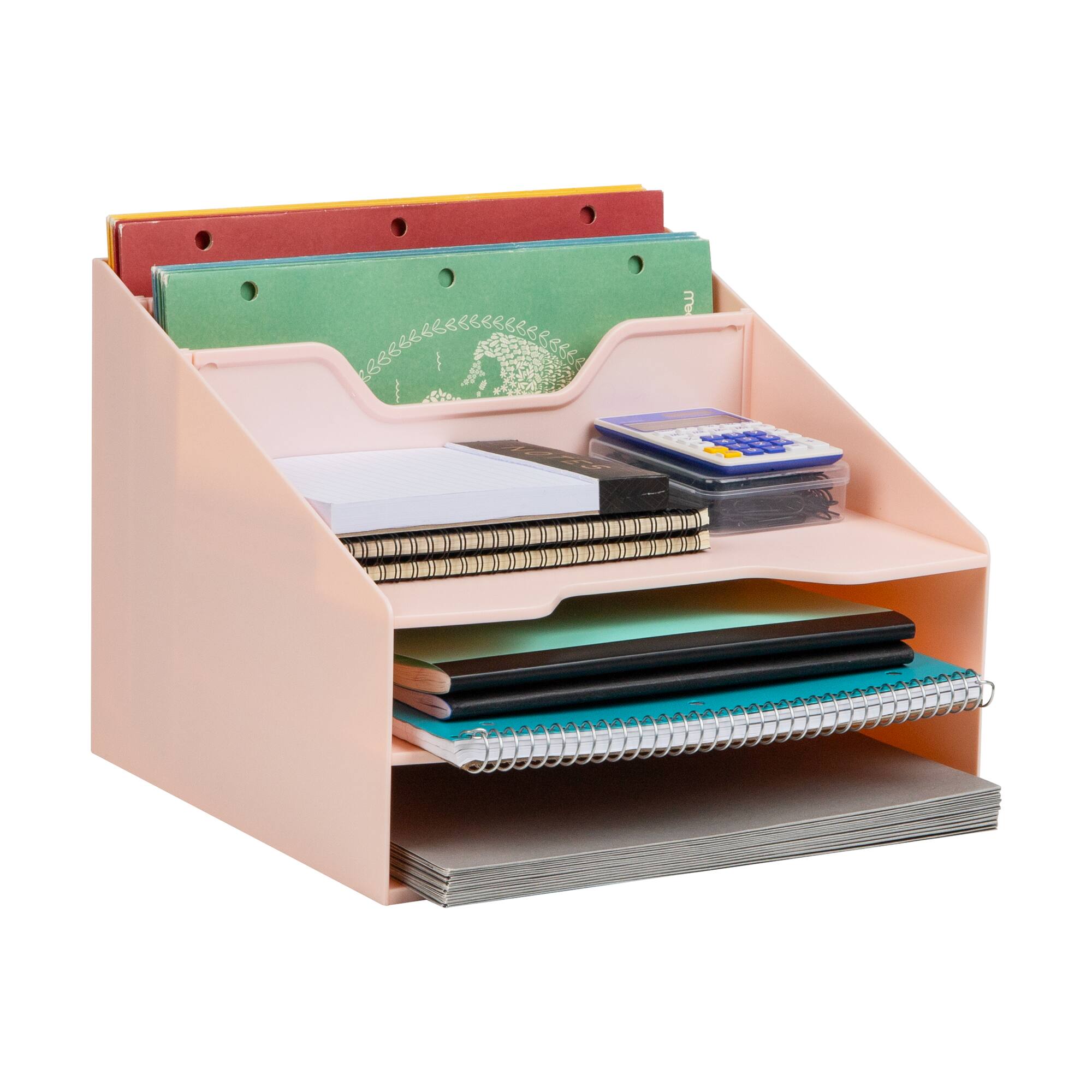 Mind Reader Desktop Organizer, Vertical File Holder, Paper Trays, Office, Plastic